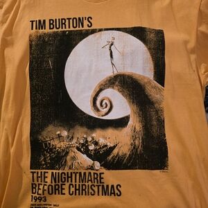 Disney Orange Tim Burton's The Nightmare Before Christmas Tee